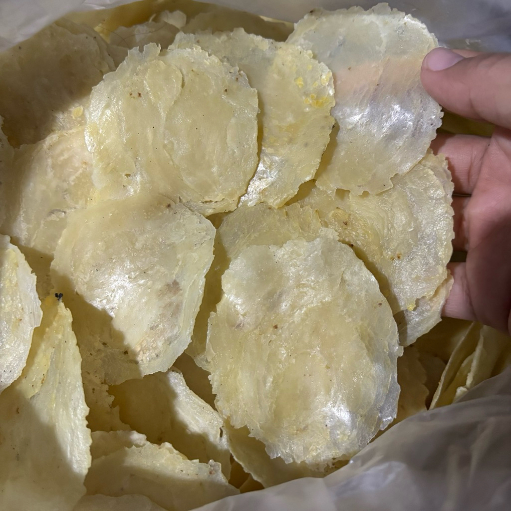 

emping melinjo kebumen | emping mentah kering siap goreng | emping ukuran besar biji 4-5
