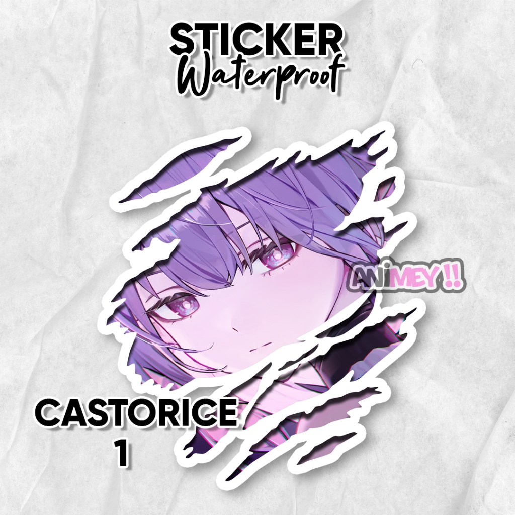 

Stiker Scratch Castorice Honkai Star Rail / Sticker Anime Waterproof