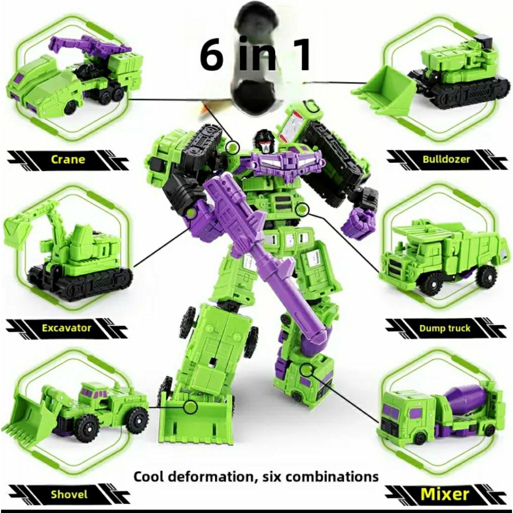 toys transformers mini devastator isi 6 pcs in 1