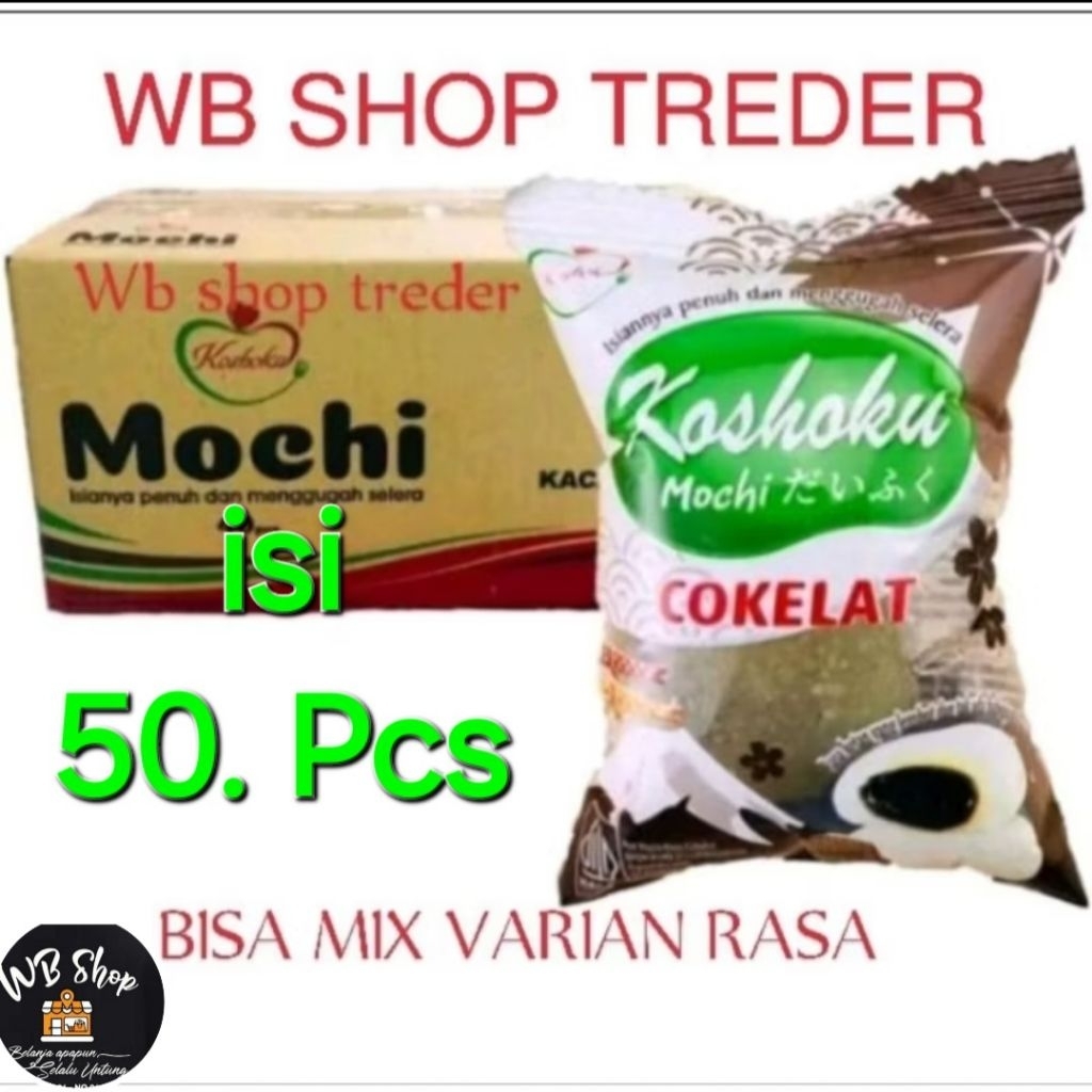

MOCHI KOSHOKU 30 gr all varian 1 dus isi 50 pcs mix 2 varian rasa