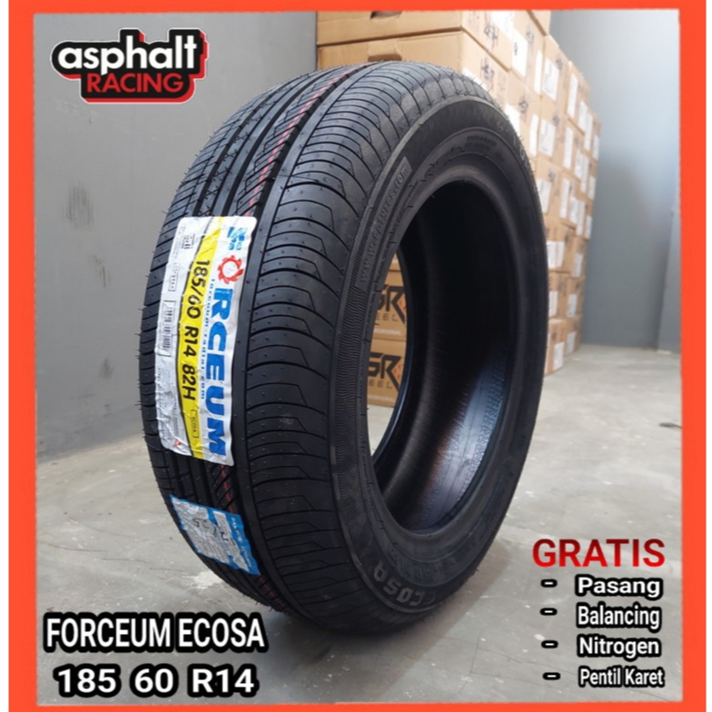 BAN MOBIL TUBLES UKURAN 185 60 R14 MEREK FORCEUM ECOSA