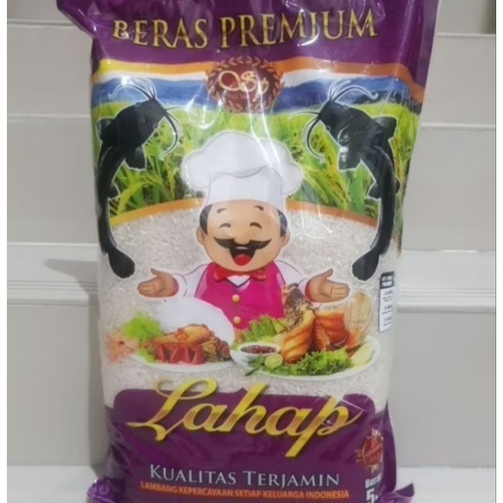 

BERAS LAHAP LELE PREMIUM 5KG DAN BERAS BINTANG 5KG.SAMGAT TERJANGKAU.ASLI PUTIH.PULEN.