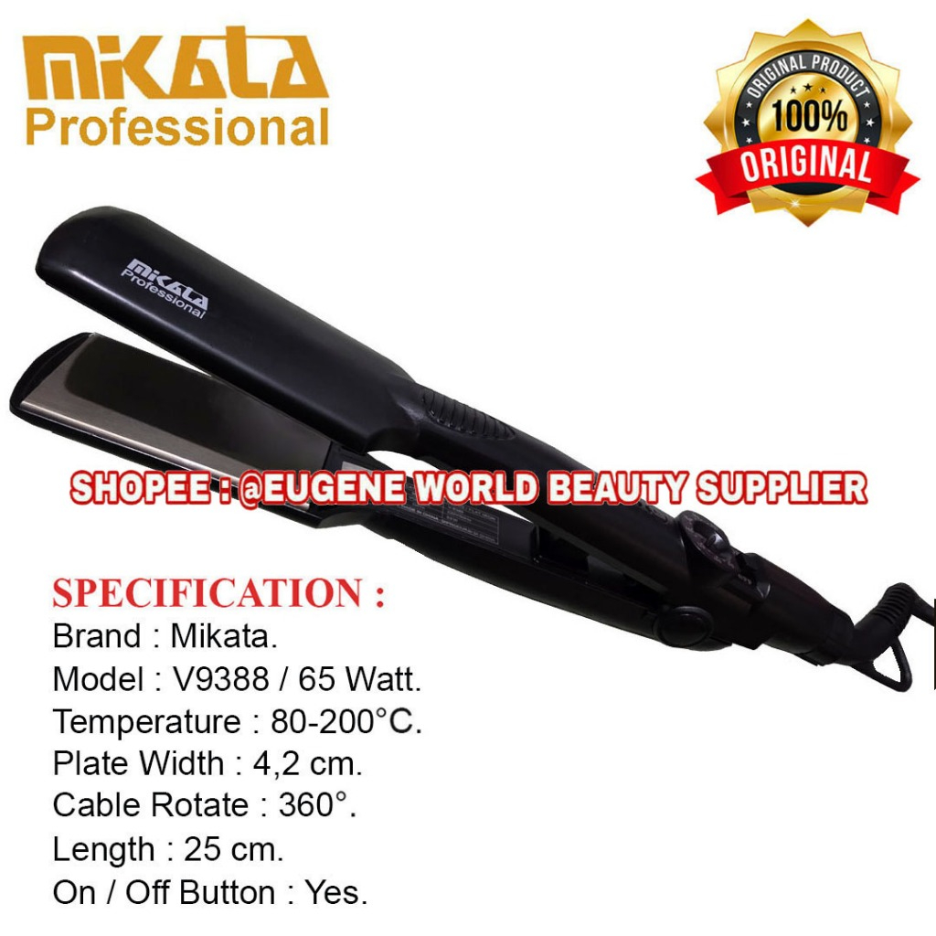 MIKATA CATOKAN RAMBUT 65W KABEL PUTAR 360° 3IN1 CATOK RAMBUT KOREA PROFESIONAL SALON UNTUK SMOOTHING