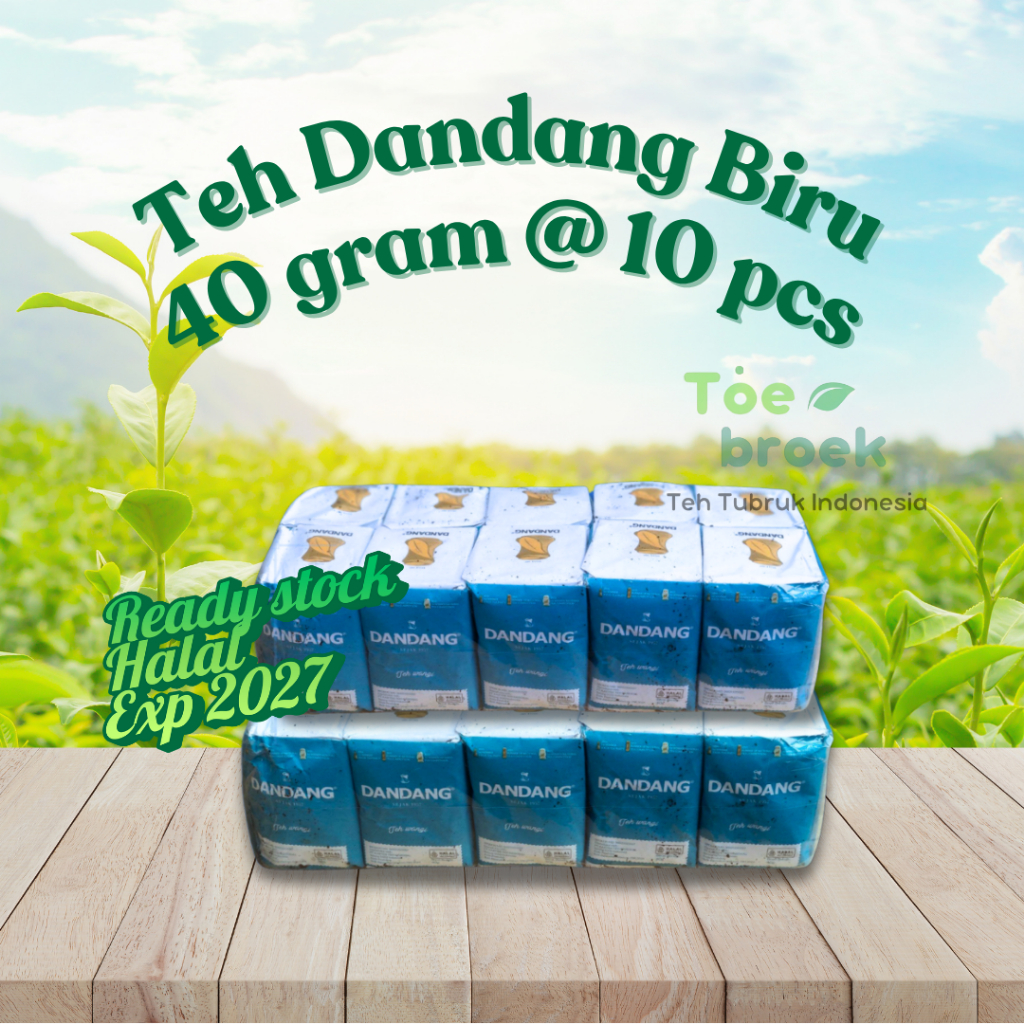 

TEH DANDANG BIRU 40GR (1 slop ) EXP LAMA x 10pcs | TEH TUBRUK INDONESIA