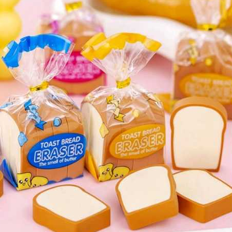 

Penghapus Pensil Karakter Roti Tawar Isi 4Pcs Eraser Toast Bread Hapusan Sekolah Korean Style Penghapus Pensil Lucu