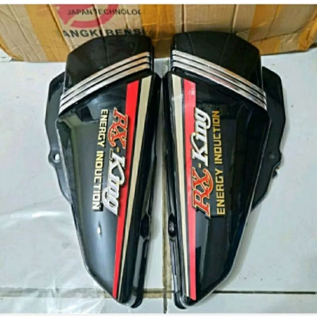 Box tutup tepong aki RX king 1992 cobra set striping+logo