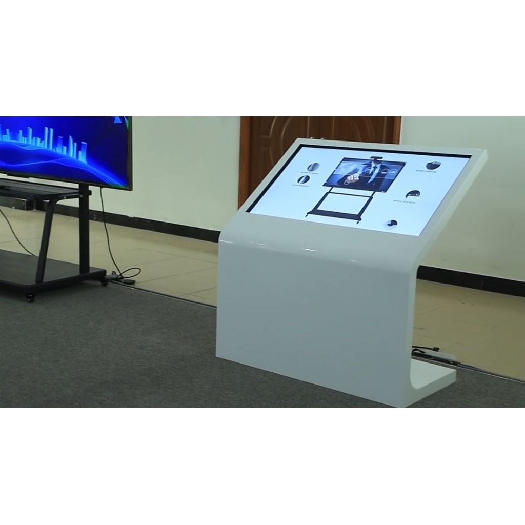 lcd digital signage panel LG 65 inch L-shape horizontal touch inquiry machine