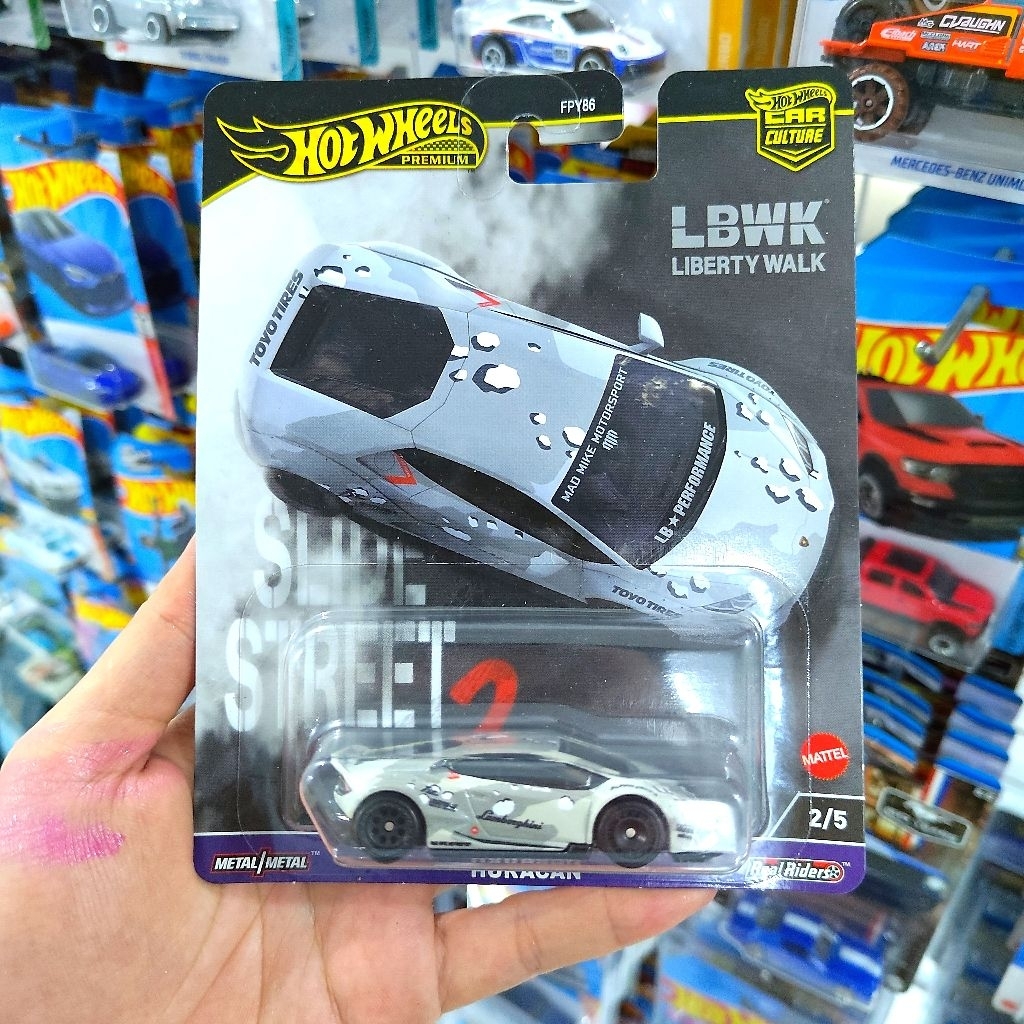 Hot Wheels Premium - Lb Works Lamborghini Huracan LBWK - Hotwheels Premium Slide Street
