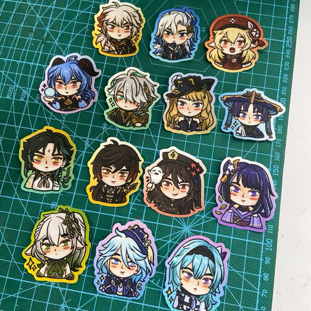 

GENSHIN STICKERS by berlinndraws