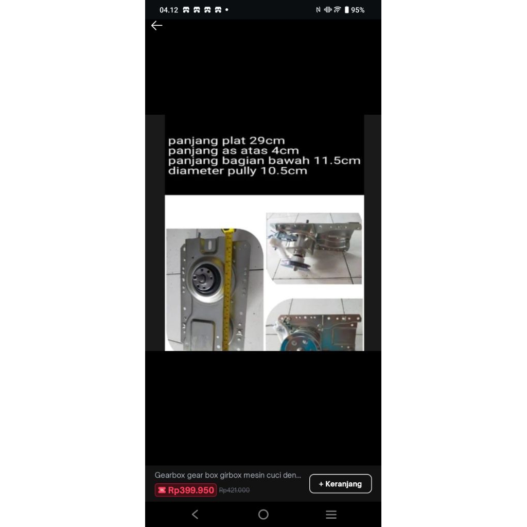 Gearbox gear box girbox mesin cuci denpoo dwf 112hy DWF-112HY diamondDrum