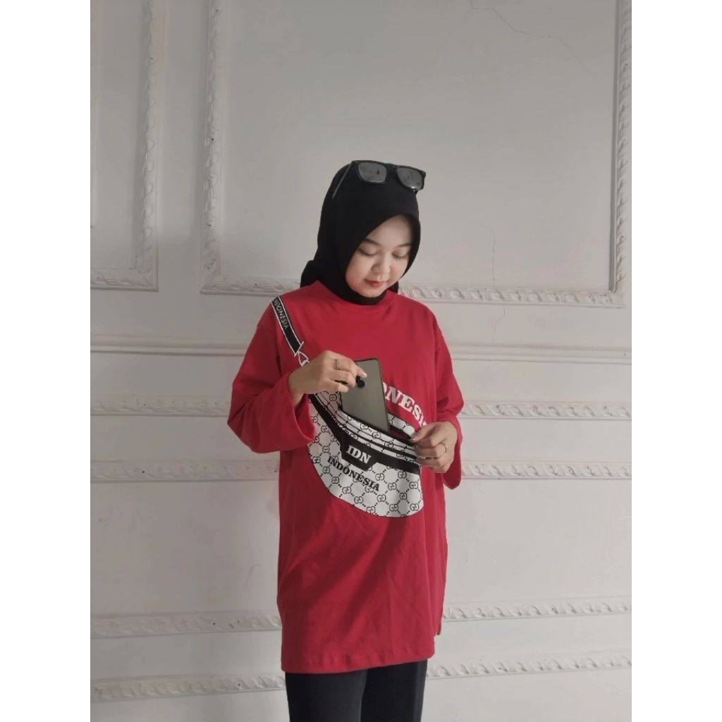 KAOS ATASAN MERAH PUTIH/ KAOS ATASAN KEMERDEKAAN