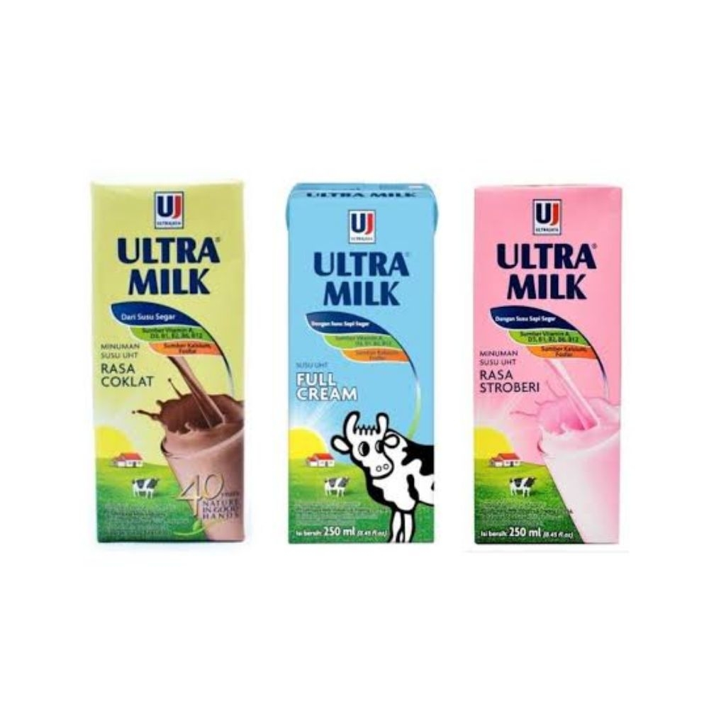 

Ultra Milk 250 Ml 1 Dus isi 24 Pcs