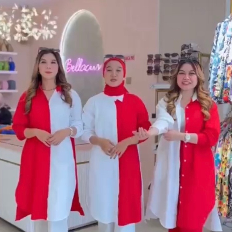 Bisa Cod TUNIK MERAH PUTIH 17 AGUSTUS KEMERDEKAAN  TUNIK MERAH PUTIH KEMERDEKAAN INDONESIA
