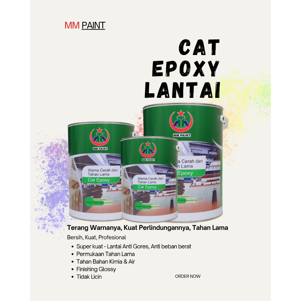 MM Paint Cat Epoxy Lantai 25KG (BODY COAT)