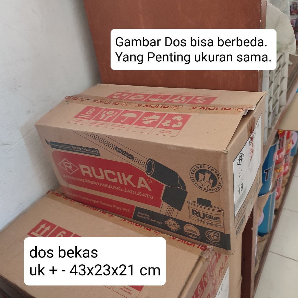 

Dus Dos packing bekas kardus box sedang medium