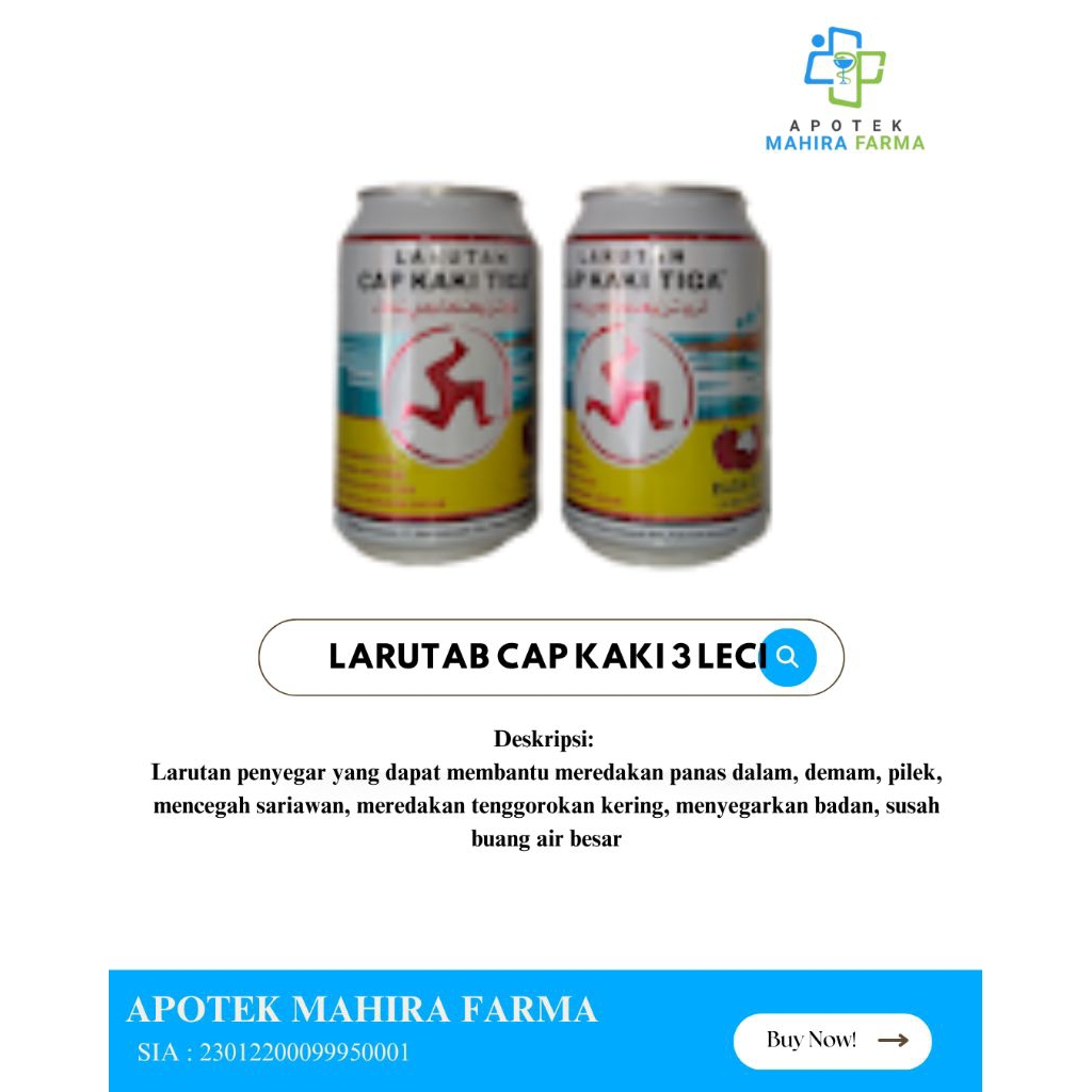 

Larutan Cap Kaki tiga Kaleng Leci