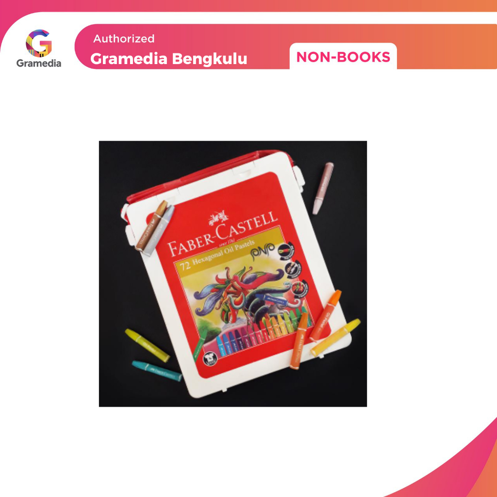 

Gramedia bengkulu - Faber Castell Hexagonal Oil Pastel Crayon 72 Colours Color Warna