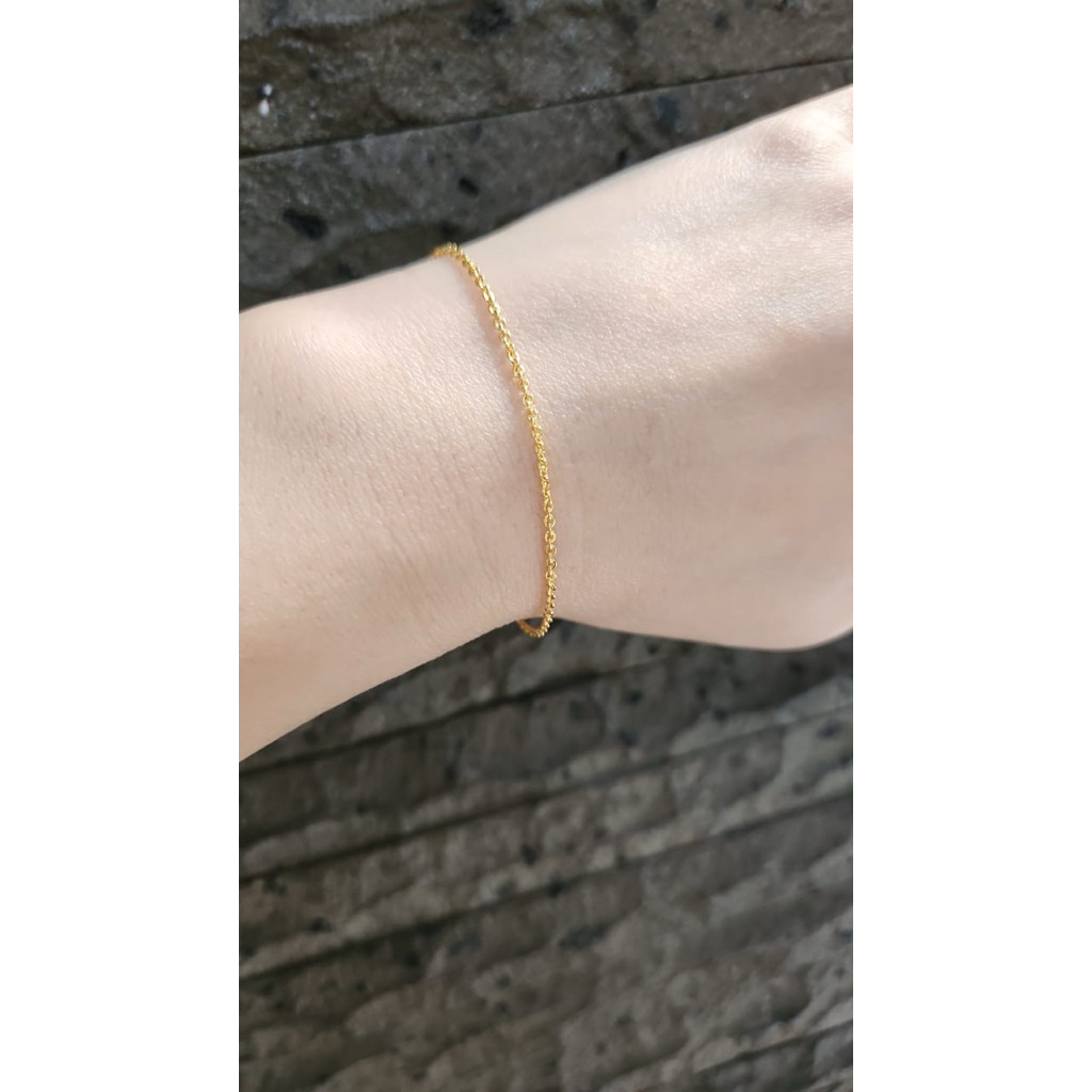 Gelang Nori Polos Emas Muda