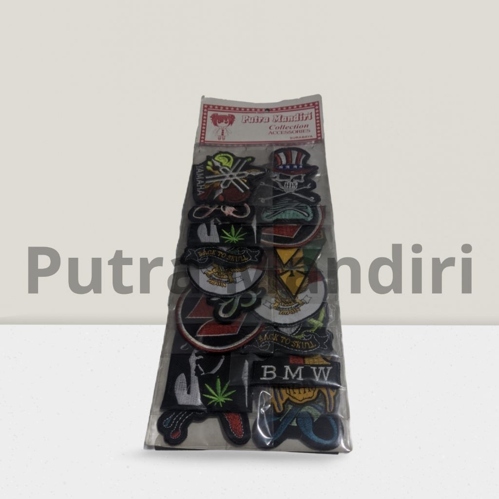 stiker kain / kain bordir isi (20pcs)