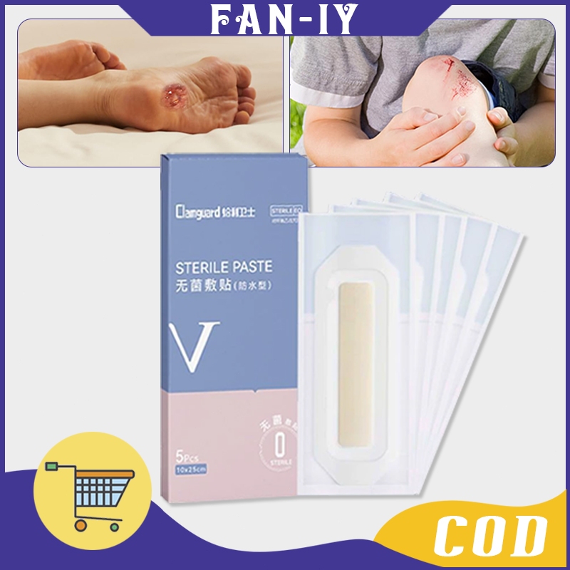 Perban Luka Bekas Luka Operasi 5Pcs Plester Luka Transparan Tahan Air