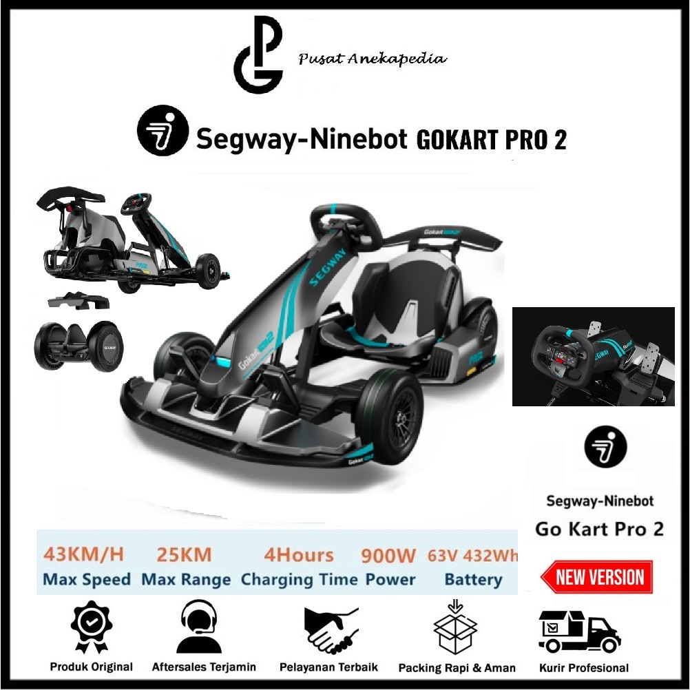 Xiaomi Segway Ninebot Gokart Pro Versi 2 Fullkit With Ninebot Mini S-Max New Version - Segway Ninebo