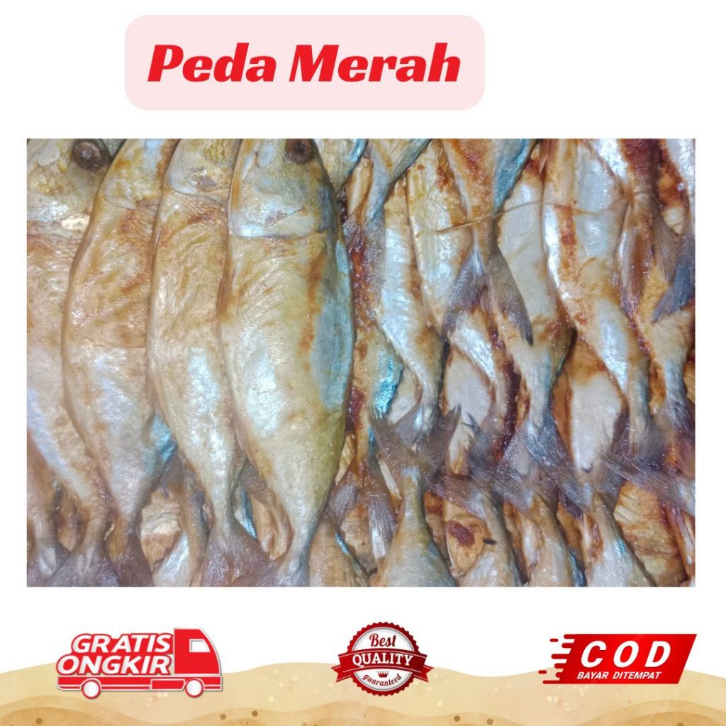 

PEDA MERAH 1 KG SEDANG PREMIUM IKAN ASIN KERING FOOD