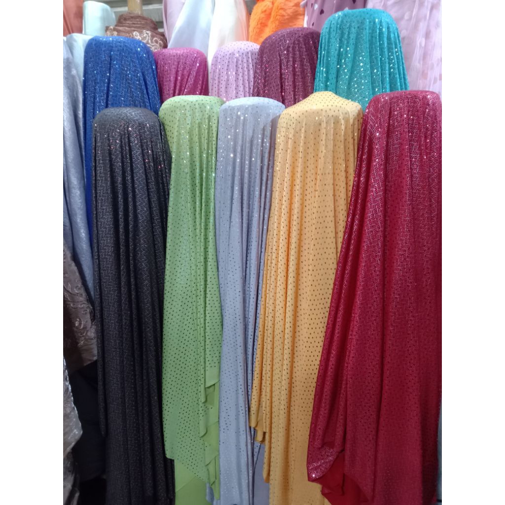 kain/bahan spandek Gliter / kain spandek Gliter garment