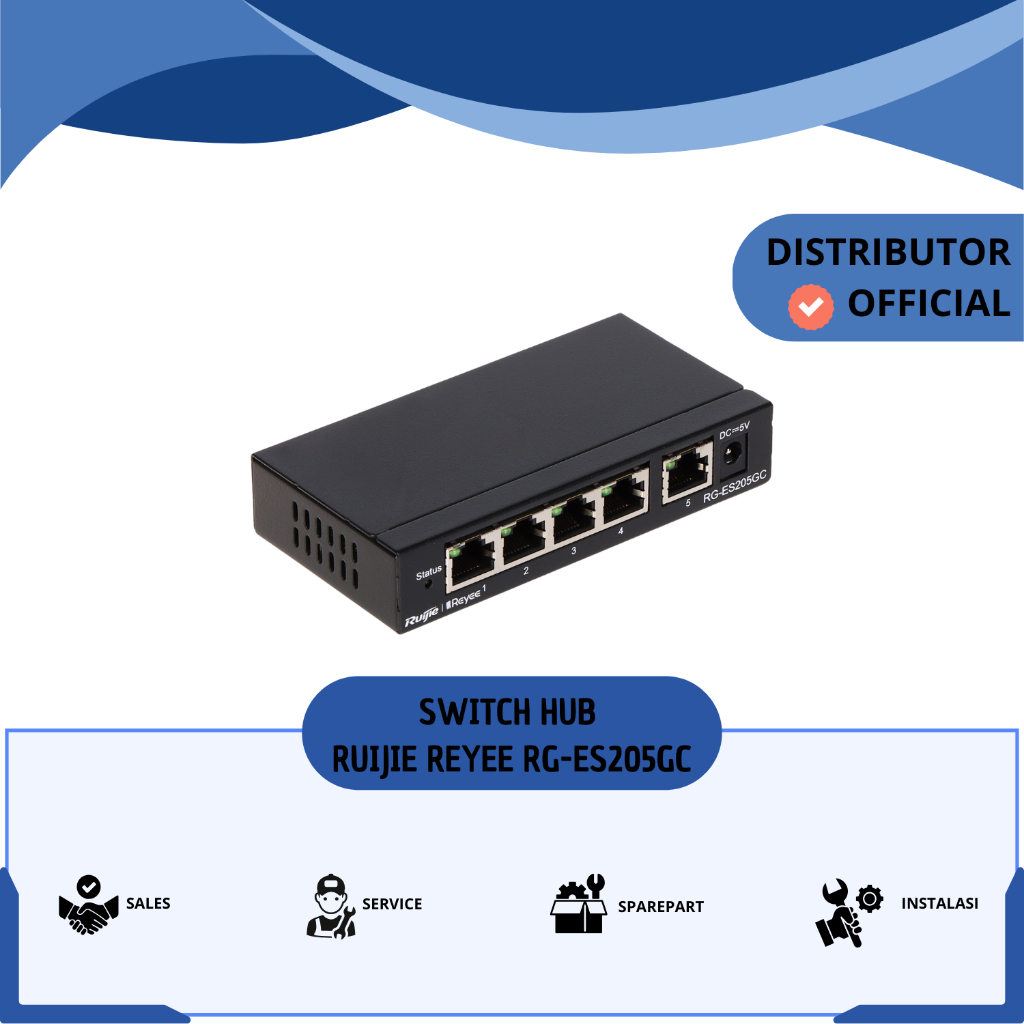 SWITCH HUB RUIJIE REYEE RG-ES205GC