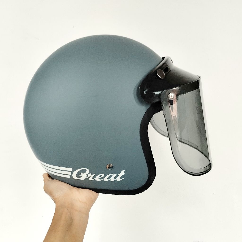 Helm Bogo Abu Gorilla Doff (Bisa Instan)