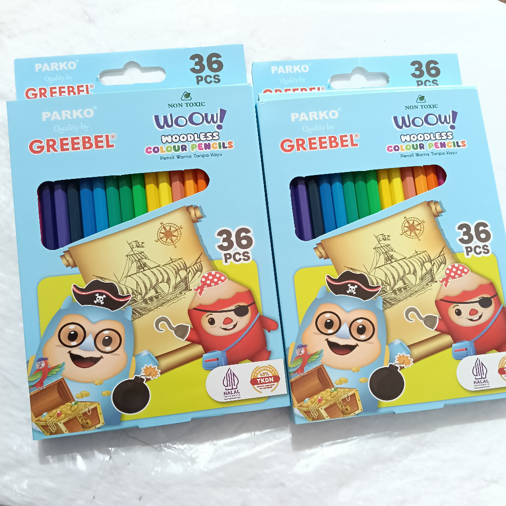 

PARKO 1 SET PENCIL WARNA -WOODLESS COLOUR 36 WARNA PANJANG