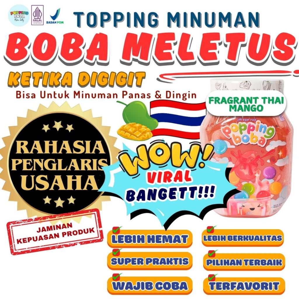 

Coconut Jelly Dessert Es Kelapa Muda Boba Meletus Dimulut Variant Mangga 500 Gram