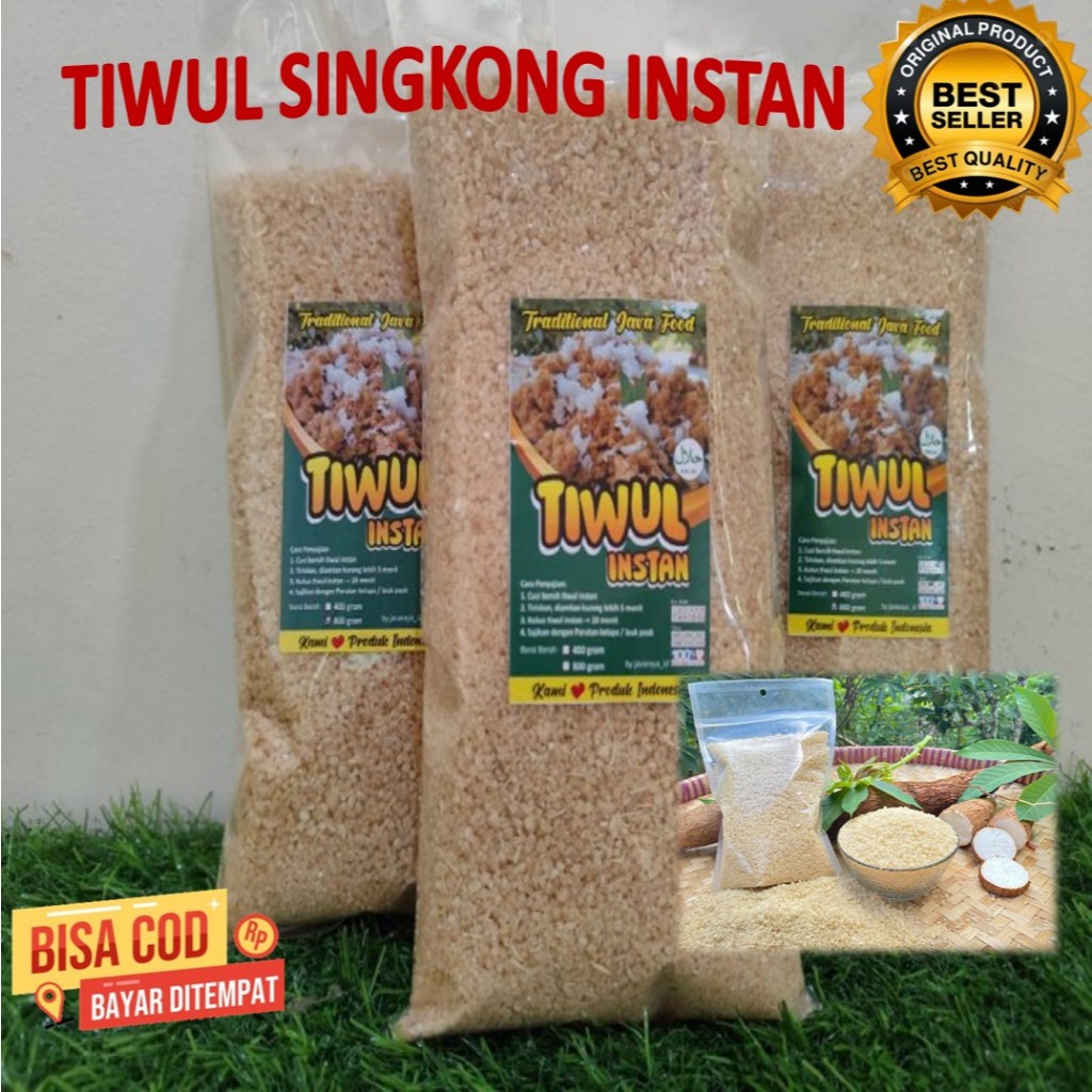 

Beras Singkong Oyek Tiwul Singkong Instan Premium