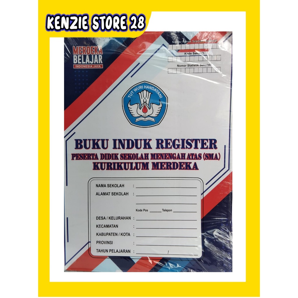 

BUKU INDUK REGISTER PESERTA DIDIK SEKOLAH MENENGAH ATAS (SMA) KURIKULUM MERDEKA