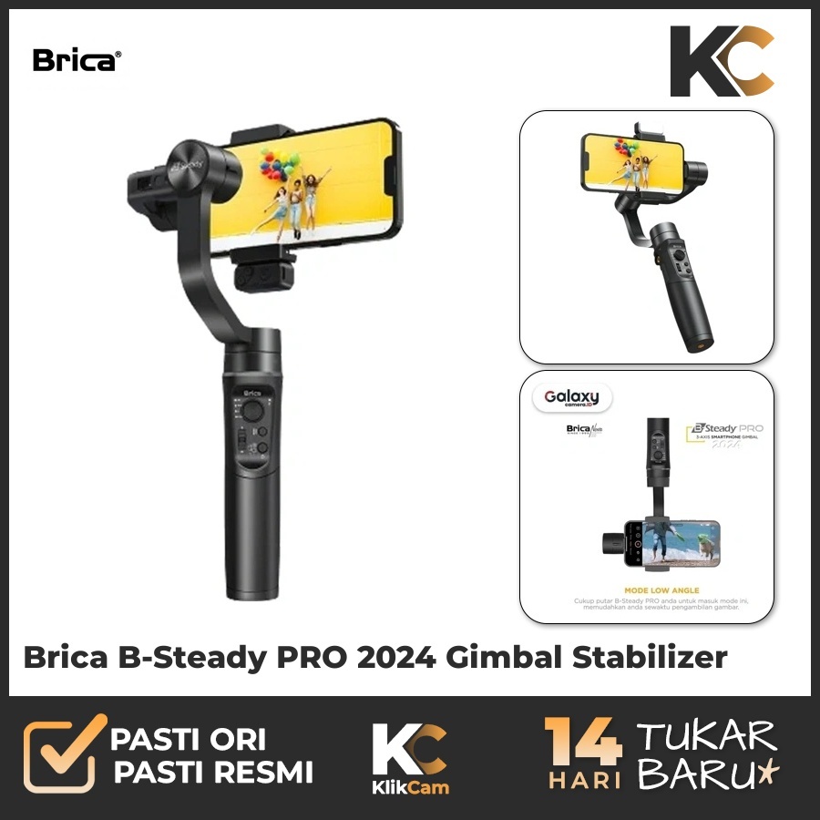 Brica B-Steady Pro 2024 Gimbal Stabilizer Garansi Resmi