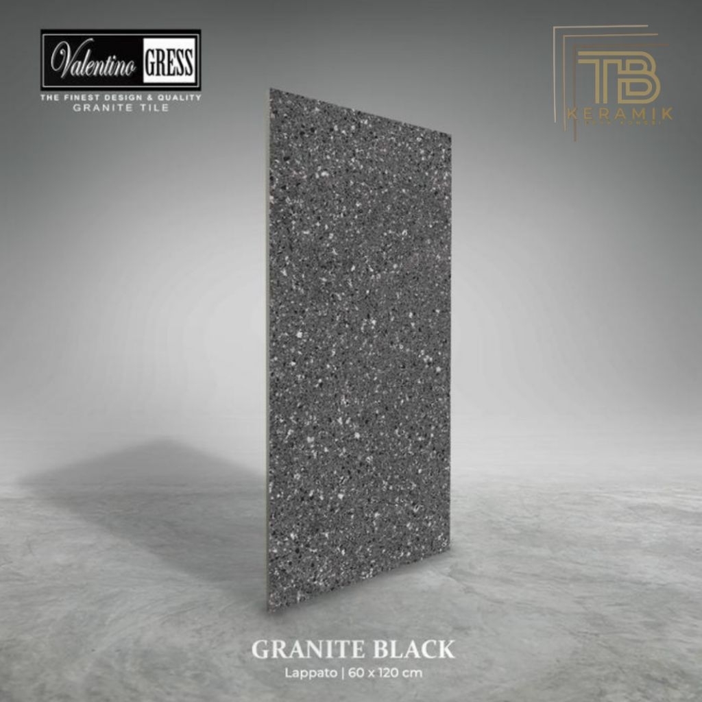 GRANITE VALENTINO GRESS 60X120 CM - GRANITE BLACK