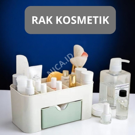 Rak Kosmetik Plastik | Organizer Kosmetik | Rak Penyimpanan Kosmetik | Rak Meja Kosmetik