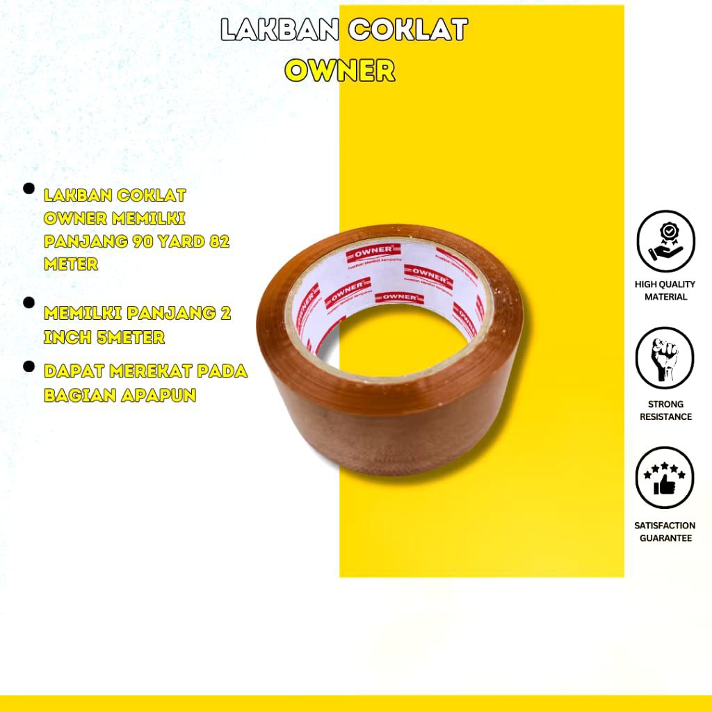 

LAKBAN COKLAT 90 YARD X 2 INCH