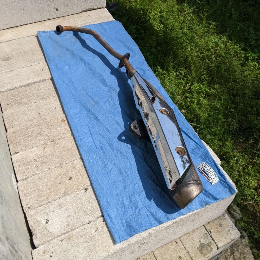 KNALPOT HONDA SUPRA X 125 FI INJEKSI ORIGINAL COPOTAN