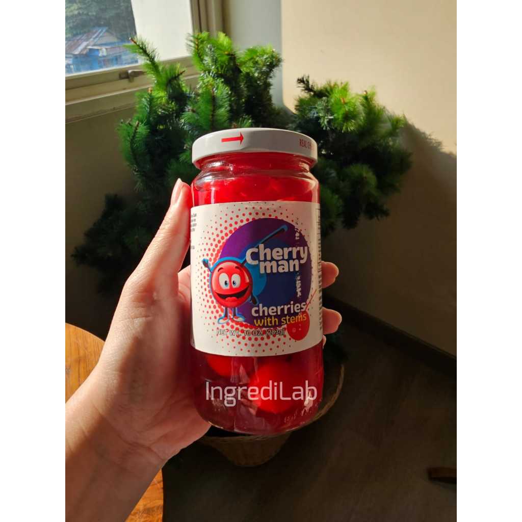 

CherryMan Cherries with Stems 283g | Ceri Merah