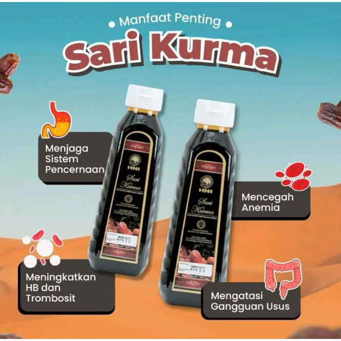

Forcysn Sari Kurma Hni Original 350Gram Anemia Antioksidan Menjaga Daya Tahan Tubuh