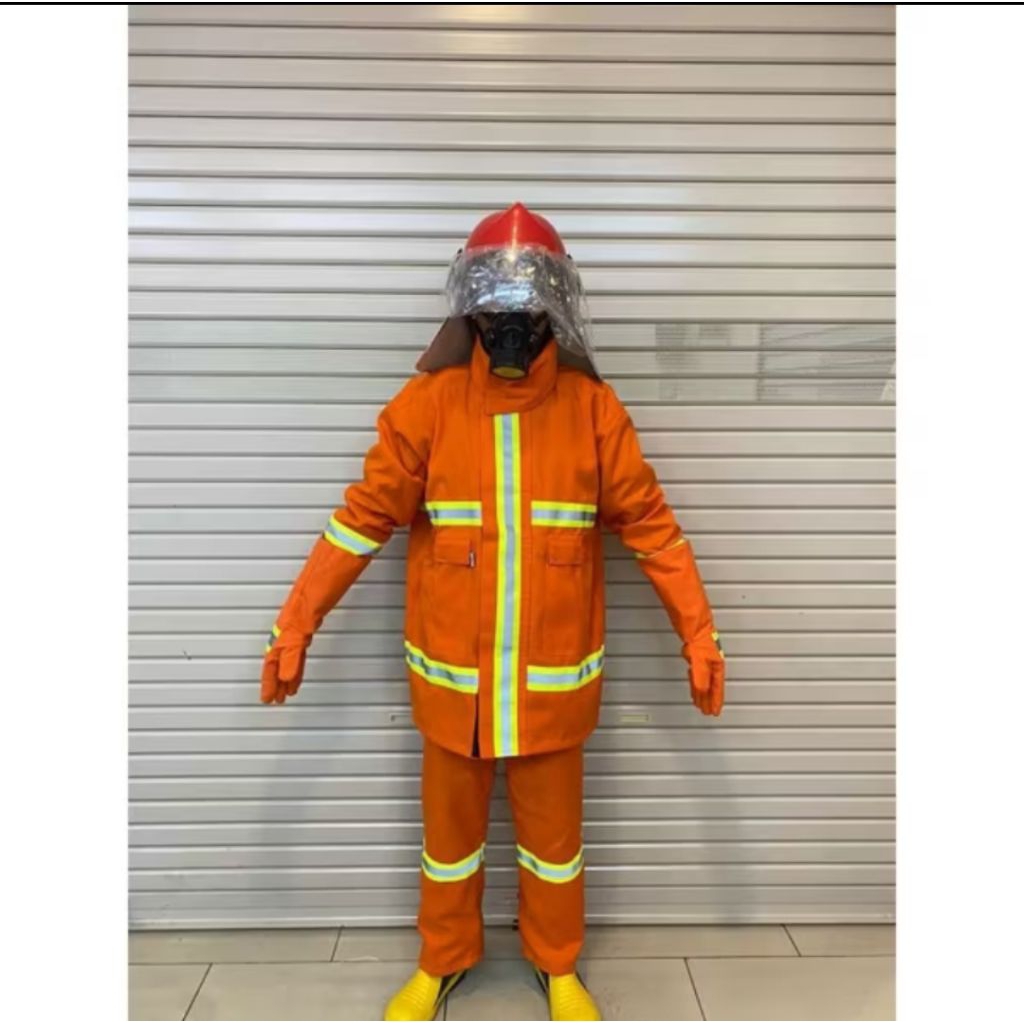 BAJU PEMADAM KEBAKARAN FULLSET LENGKAP / Sepatu Pemadam Kebakaran Helm Pemadam Kebakaran Seragam Pem