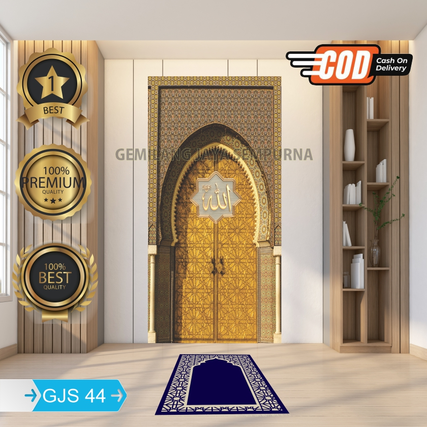 Stiker Mihrab Mushola Rumah 3D - Wallpaper Mushola Rumah 3D Wallpaper Mushola Estetik Kaligrafi Syah