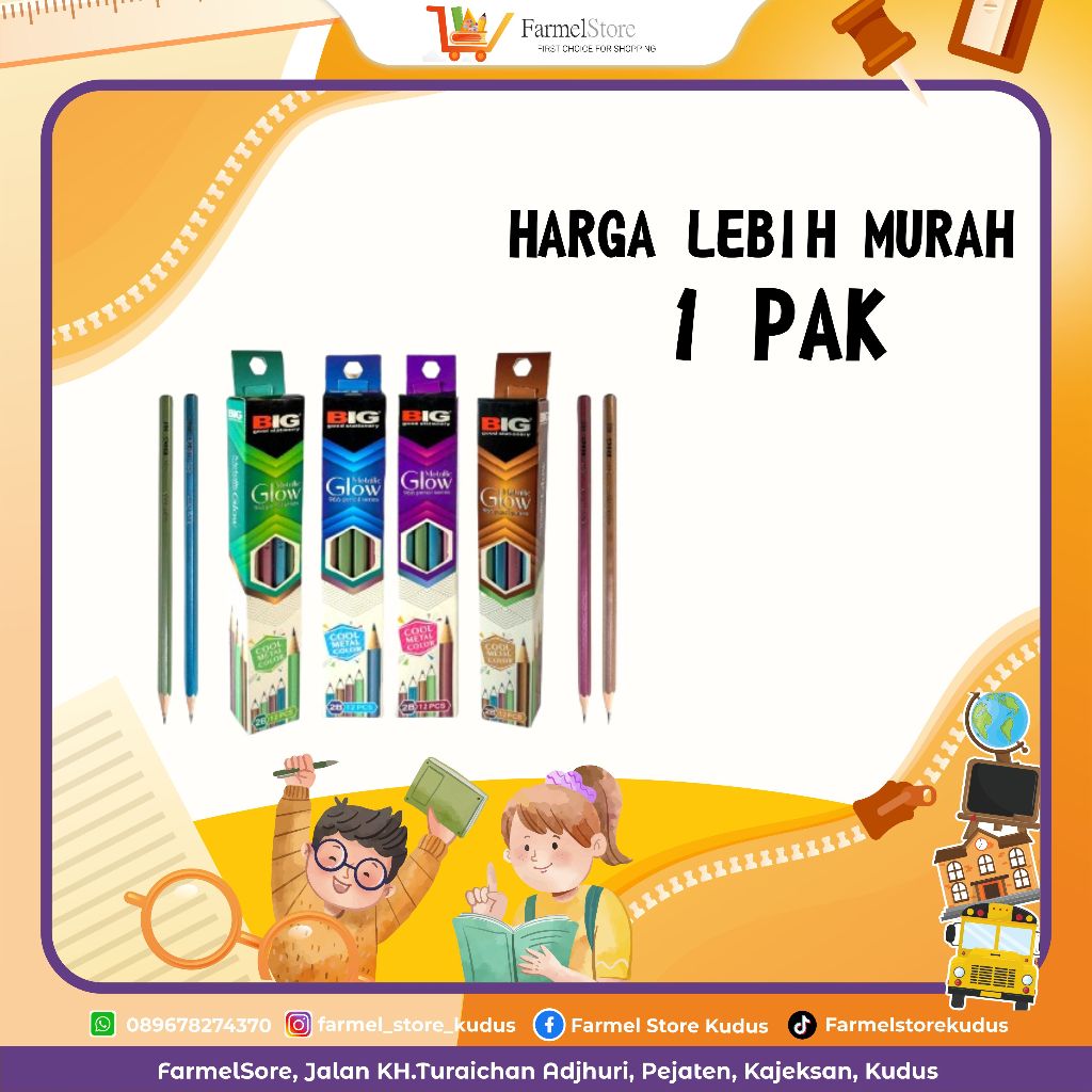 

BIG PENSIL GLOW PS-966 1PAK(isi 12pensil)