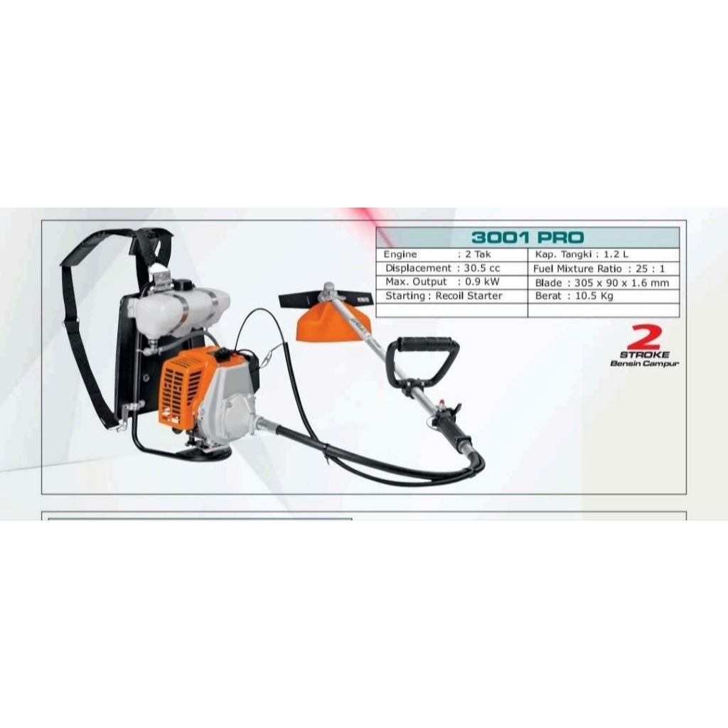 Mesin potong rumput Yamamax Pro 3001 Pro 2 Tak