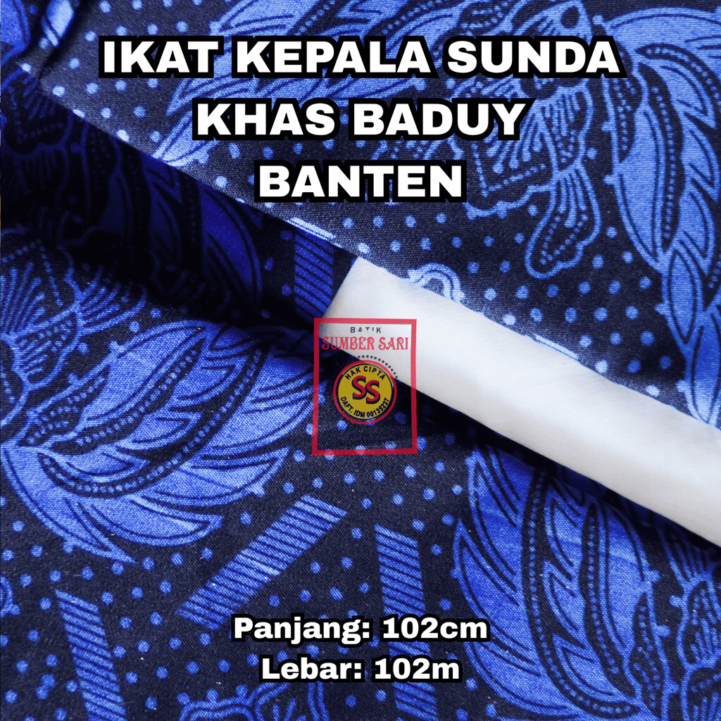 Bahan Ikat Kepala Sunda Khas Baduy Banten Murah Iket Kepala Baduy Slayer Pria Ikat Kepala Sunda Badu