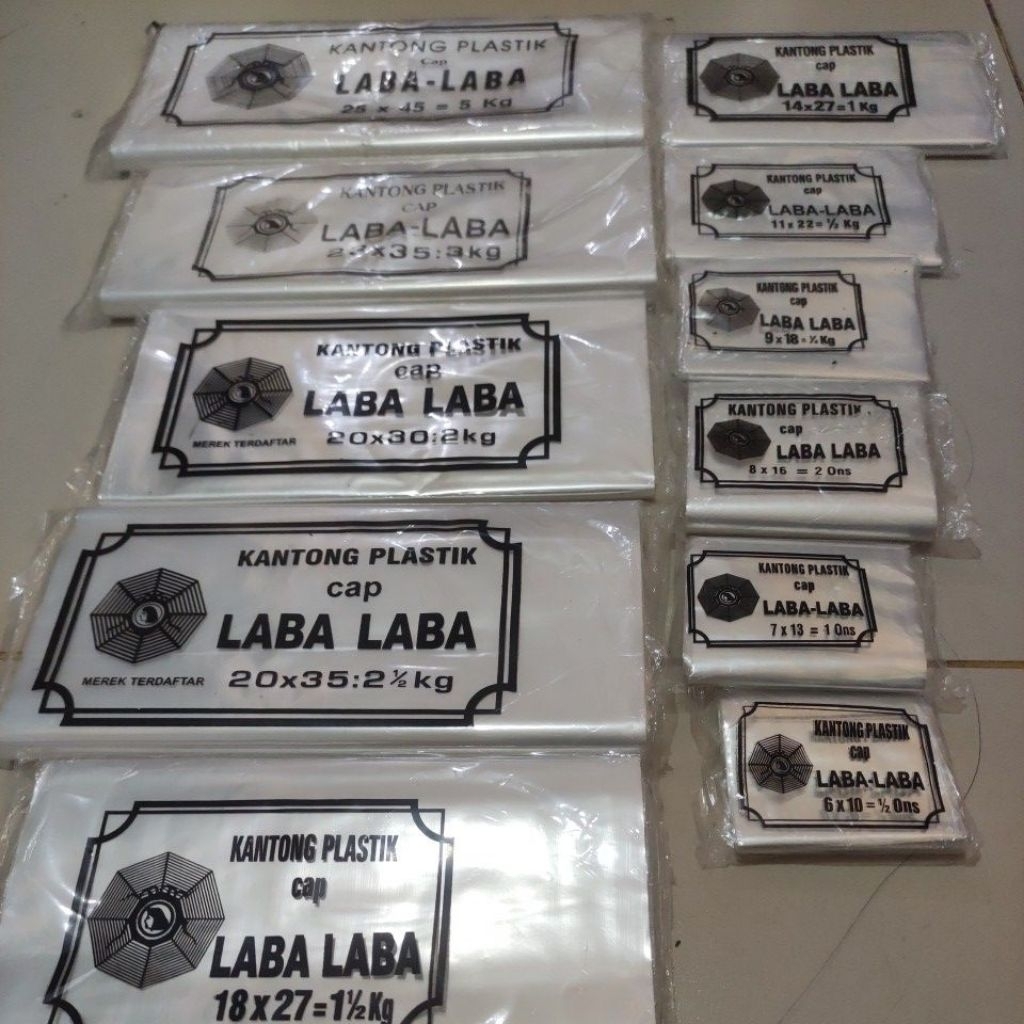 Plastik PP Bening Laba Laba