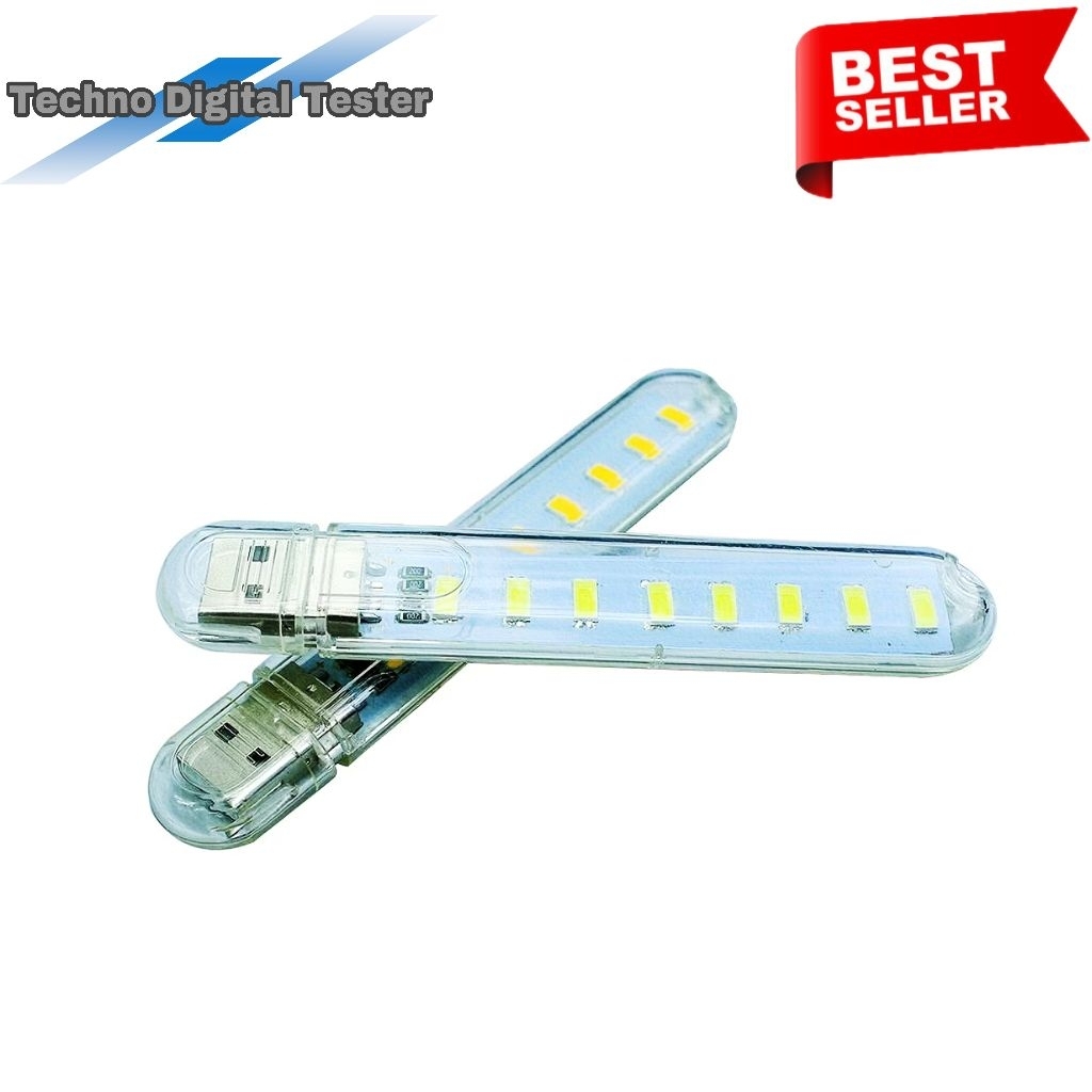 Lampu USB Led Strip - Lampu Mini 8 LED - USB Lampu Led 5 Volt 12 Watt - SMD 5730