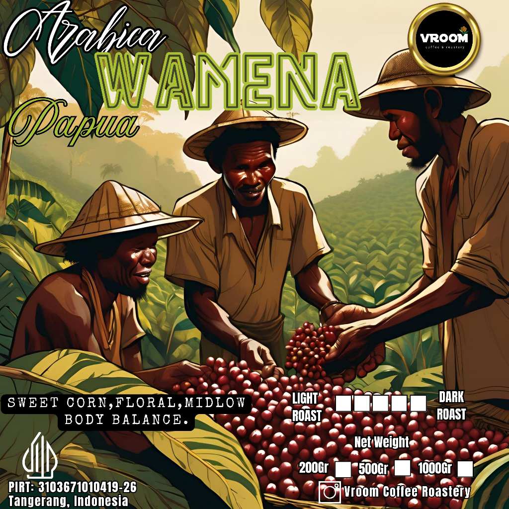 

Kopi Arabika Wamena Papua Biji Kopi Matang Bubuk 1 kg