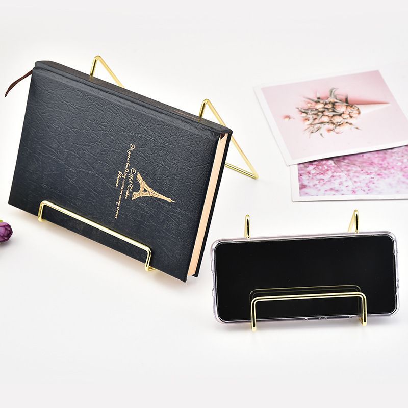 Stand Foto Penyangga Stand Display Piring Handphone Stand Holder Bingkai Foto Geometris Premium