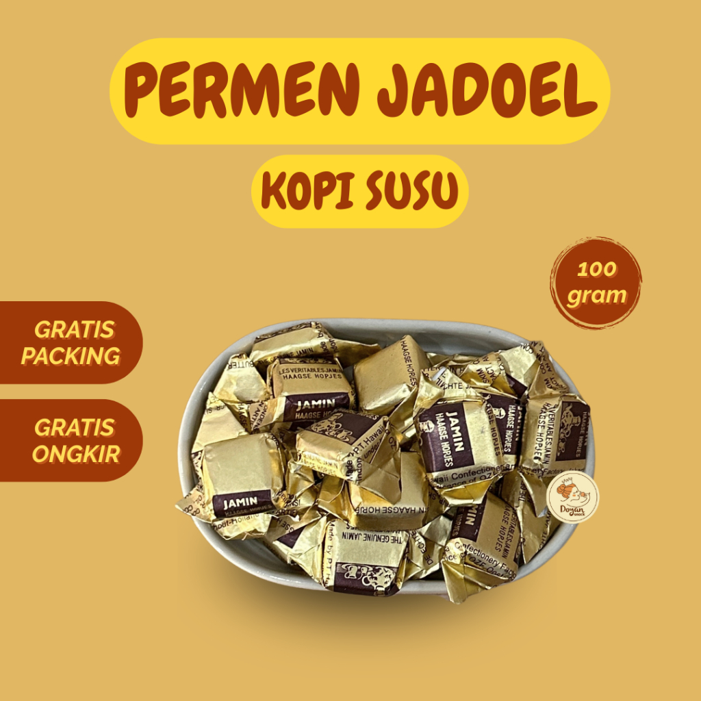 

PERMEN JAMIN KOPI SUSU / PERMEN JADUL KOPI SUSU 100GR